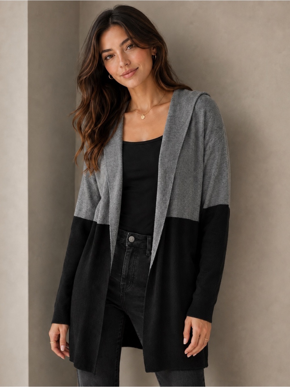 Venus colorblock cardigan small
